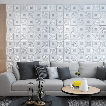 Beibehang Opholdsstue, TV, Væg Papir, Vandtæt Mugne Bløde Wall Sticker Europæiske Luksus selvklæbende PVC-Tapet 3D 1