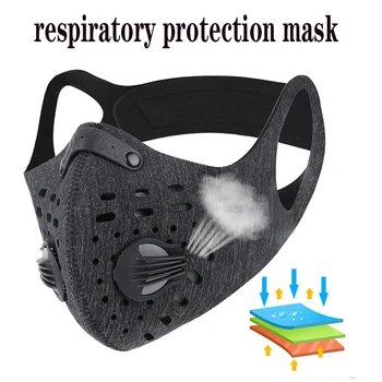 Beskyttende maske Anti-forurening maske Med Udskiftelige Filter Beskyttende Maske Riding Maske Med Ventil respiratorisk beskyttende maske 1