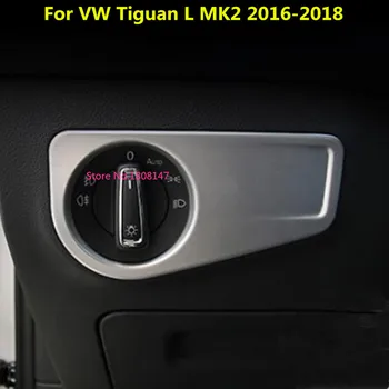 Bil Indre Stick ABS Foran Hovedet Tåge Lys Sluk-Knappen Trim Panel 1stk For VW TiguanL Tiguan L MK2 2016 2017 2018 2019 2020 2