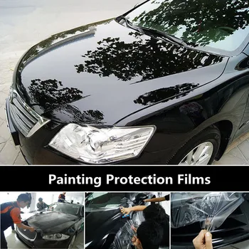 Bil maling til Beskyttelse Klart Transparens Film Vinyl Biler Hud Beskyttende Auto Film Kofanger Hood Klistermærker Anti Ridse Wraps Film 0