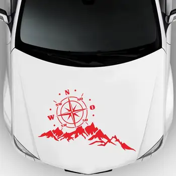 Bil Mærkat Reflekterende Mountain Træ Køretøj Decal Off-road RV Camper-Bil-Styling Mærkat Indretning Tilbehør Til Dropshipping