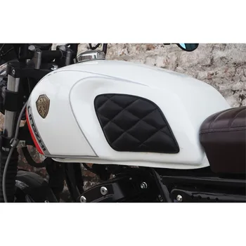 Bil styling retro moto gas tank gummi klistermærker klassiske vintage motorcykel mærkat cafe racer motorcykel tank pad protector 5