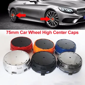 Bil Tilbehør 75mm Hjul Høj Hub Caps Dækker ABS Bil Star Logo Emblem 7,5 CM Hjul Center Cap Badge til Mercedes benz