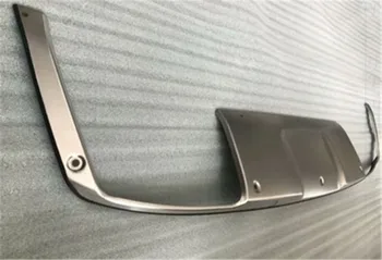 Bil tilbehør i Rustfrit stål forreste og bageste Kofanger Beskytter Skid Plate dækning for Peugeot 5008 2017-2019 Bil styling 1