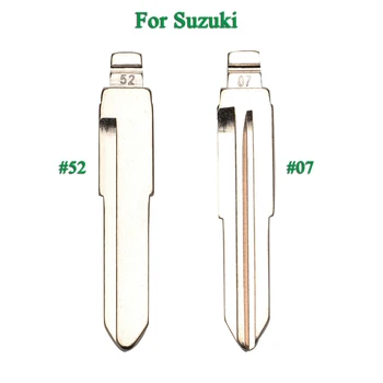 Bilchave 10stk Udskiftning Flip Folde Fjernbetjeningen Bil nøgleblad Fob For Suzuki Swift Isuzu #07 52 Med Uncut Blade 5553