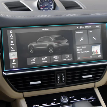 Bilen Konsol Gear Panel Clear Screen Protector Gennemsigtig beskyttelsesfilm Klistermærke til Porsche Cayenne 2018 Tilbehør 0