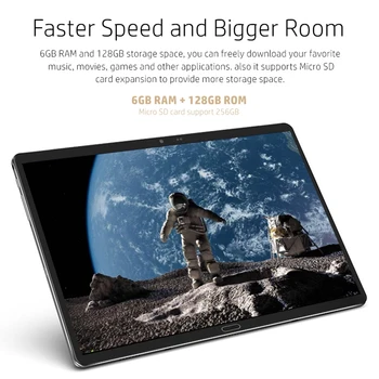 Binai I99UHD 10.8 Tommer 4G Tablet med Tastatur 6G+128G Android 8.1 2560X1600 2,4 G/5G Bluetooth5.0 1P, Kamera, Tablet 4
