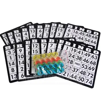 Bingo Sæt Traditionelle Bingo, Lotteri Familie Spil Bur Bolde Kort Tællere Party Bingo Spil Party Gambling Spil Som Underholdning 0
