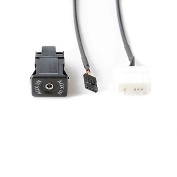 Biurlink Bil Audio Enhed Aux Aux-i Switch Panel Sæt Kabel-AUX-IN-Ledninger Adapter Til Mazda 2 3 5 6 5