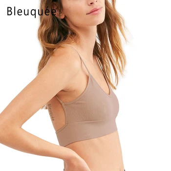 Bleuquee Seamless Bra Wire Gratis Brystholdere Bløde Intime Kvinders Undertøj Sexet Antyder Kvinders lingeri Undertøj & Sleepwears 18008
