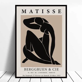 Blomstrende Henri Matisse (Henri Matisse) Abstrakt Maleri, Illustration Væg Kunst, Lærred, Collage Retro Plakat Billede Med Hjem Indretning 3
