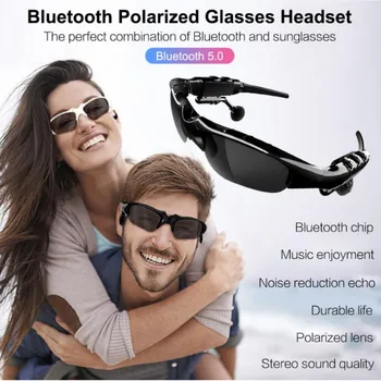 Bluetooth Solbriller Udendørs Smarte Briller med Mikrofon Bluetooth musik hovedtelefoner støtte mobiltelefon fjernbetjening kameraet til IOS Andriod 0