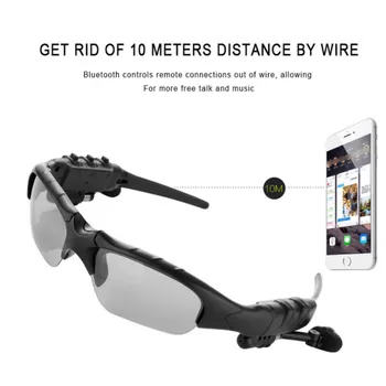 Bluetooth Solbriller Udendørs Smarte Briller med Mikrofon Bluetooth musik hovedtelefoner støtte mobiltelefon fjernbetjening kameraet til IOS Andriod 1