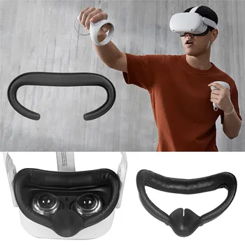 Blødt Læder VR Briller Maske Dækning for Oculus quest 2 for Oculus quest 2 Hjelm Sved-bevis Øje Ansigt Maske Dækker Beslag 5