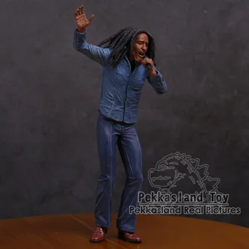 Bob Marley Musik Legender Jamaica Sanger & Mikrofon PVC-Action Figur Collectible Model Toy 18cm 2