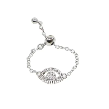 Boheme Ring i sølv farve fabrik, engros drop shipping eyelash charme indstillede Midi-Skank kvindelige pige gave smykker 0