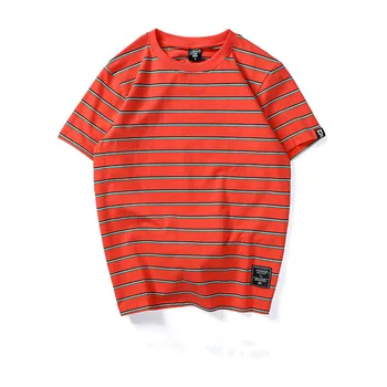 BOLUBAO Nye Fashion Brand til Mænd T-Shirt Sommer ensfarvet, Stribet Mænd Casual T-Shirts Street Mænd t-Shirt Top 1