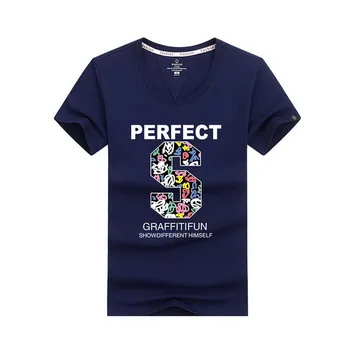 Bomuld Mænd T-Shirt Pack Af 3 Crewneck T-shirt Trykt Brev Sommeren Beathable Overdele Tøj Camiseta Masculina TX150 1