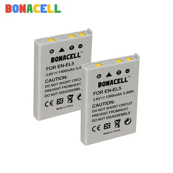 Bonacell 1500mAh EN-EL5 DA EL5 Digital Kamera Batteri til Nikon Coolpix P4 P80 P90 P100 P500 P510 P520 P530 P5000 P5100 5200