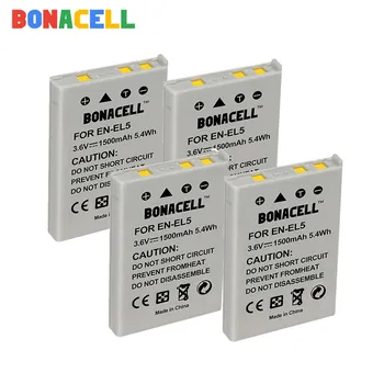 Bonacell 1500mAh EN-EL5 DA EL5 Digital Kamera Batteri til Nikon Coolpix P4 P80 P90 P100 P500 P510 P520 P530 P5000 P5100 5200 4