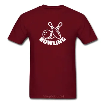 Bowling Print kortærmet T-shirt Harajuku T-shirts til mænd Sommeren Tshirt Off White Casual t-shirts Unge Tee Toppe Streetwear 1