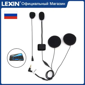 Brand Lexin Intercom Headsets til LX-B4FM Motorcykel hjelm Tilbehør Bluetooth-Samtaleanlæg Stik til Hovedtelefoner 0