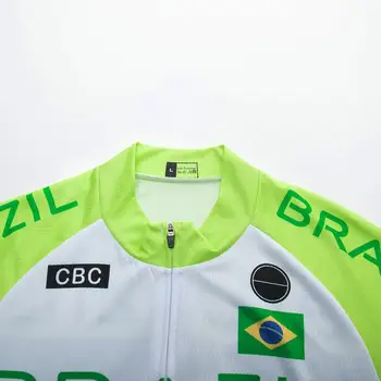 Brasilien landshold 2020 Mænd Cykling Jersey Sat Cykling Tøj Ropa Ciclismo Jersey Pro Cykel Bære Cykel Tøj 20D Gel 0