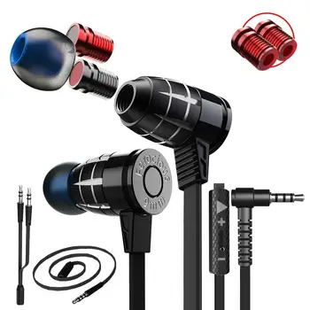 Bullet-formet design-hukommelse svamp øreoliven Plextone G25 3,5 mm Wired In-Ear-Bas, Stereo Hovedtelefon Gaming Headset til PC Phone 1