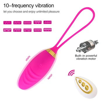 Bullet Vibrator Sex Legetøj Til Kvinder, Vaginal Kugler G-Spot Simulator Trådløs Fjernbetjening Vibrerende Elsker Æg Sex Legetøj Til Par 4