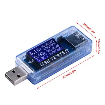 Bærbare Mini-0-150W Magt 0-99999 mAh Kapacitet 0-999.999 Wh Elektrisk Energi Digital Display USB-Multifunktions-Tester 2