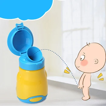 Bærbare Praktisk Rejse Lækage-bevis Søde Baby Urinal børn Børn Potte Baby Toilet Bil Kørende Urinal Børn Toilet Sæde 0