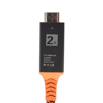 Bærbare Størrelse Nylon Wire Flettet USB-Kvinde til at HDMl Mandlige HDTV Adapter Kabel Støtte for Type-C Lightning Kabel 1