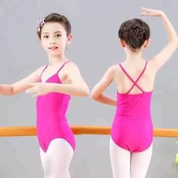 Børn Ballerina Rem Ballet Dans Gymnastik Trikot for Piger Bodyer Kostume Danse Tøj Danser Tøj Slid 2