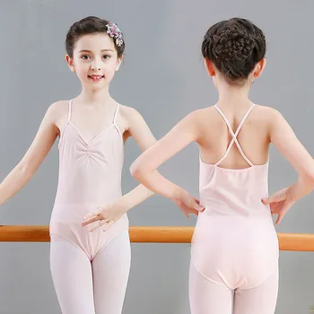 Børn Ballerina Rem Ballet Dans Gymnastik Trikot for Piger Bodyer Kostume Danse Tøj Danser Tøj Slid 3