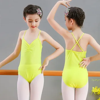 Børn Ballerina Rem Ballet Dans Gymnastik Trikot for Piger Bodyer Kostume Danse Tøj Danser Tøj Slid 4