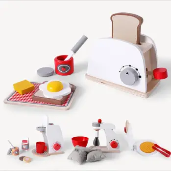Børn er imiteret træ-brød maskine og maskine pandekage mixer og drenge'kitchen legetøj Interesse dyrkning Piger'Gifts 4