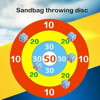 Børn Sandbag Smide Disken Spil Mål at Kaste Plade Team Forældre-barn Offentlig Interaktive toy Sjove Spil Rekvisitter til Børn 5602