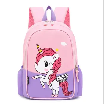 Børn unicorn skoletasker 2020 Nye Tegnefilm udskrivning schoolbags kids rygsæk til piger&drenge,mochila infantil 0