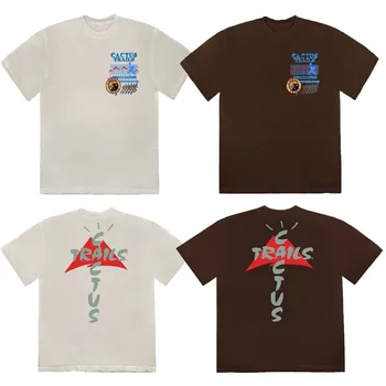 Cactus Jack Stier Assn t-shirt af høj kvalitet travis scott t-shirts mænd kvinder streetwear hiphop astroworld t-shirt 1