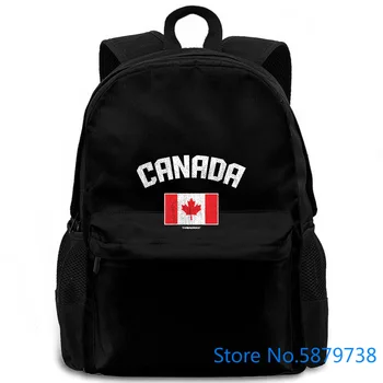 Canada Canadiske Flag Land Stolthed Mærke koreanske Kawaii Kawaii Spil kvinder mænd rygsæk til bærbar rejse skole voksen 5