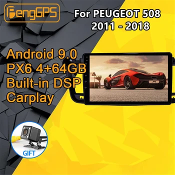 Car multimedia afspiller Til PEUGEOT 508 2011 2012 - 2018 Stereo-Tv med Android PX6 Radio Audio GPS-Navigation hovedenheden BT 3D 360 Kamera 12941