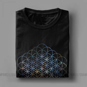 Carina-Tågen Blomsten Af Liv Mænds T-Shirts Hellig Geometri Magic Mandala Sjove t-Shirt kortærmet T-Shirt i Bomuld Plus Størrelse 2