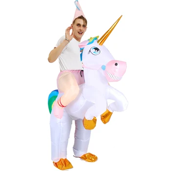 Cartoon Kids Christmas Party Cosplay Unicorn Oppustelige Kostume Halloween Voksen Karneval Passer Fancy Dyre Rolle Spiller Tøj 1