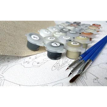 CHENISTORY Dog DIY-Maleri Af Antal Dyr, Maleri, Kalligrafi Akryl Maling Af Numre Til Hjemmet Decors 40 × 50cm Kunstværker 5