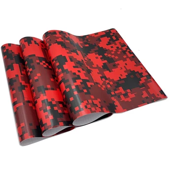 Cheshjong Bil Klistermærker Camouflage Vinyl, PVC-Wrap Film Digital Skov Hær Militære Camo Auto Motorcykel Bil Styling 30*100cm 0
