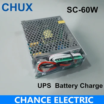 CHUX UPS Switching-Mode Strømforsyning 12v 24v 60w SC60W eksterne stik UPS funktion Opladning LED-strømforsyninger 1