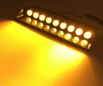 CIRION Amber 9 LED 3W/LED Forruden Strobe Lys Viper Bil Flash Signal Nødsituation Brandmand Politiet Beacons Sikkerhed Advarsel Lys 1
