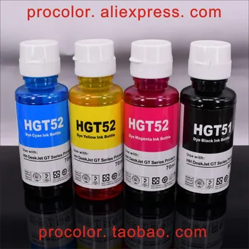 CISS dye blæk Refill Kit til HP HP53 hp51 GT-53 GT 51 53 GT53 Blæk Smart Tank Trådløse 500 510 550 530 515 610 615 Inkjet Printer 3