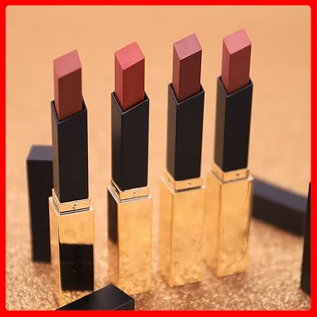 CL050 Vandtæt Lip Gloss Elegant Læift For Kvinder Læber Makeup langtidsholdbare Matte Lipstick Små Guld Bar Kosmetiske Røde Læbe 10722