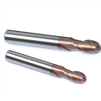 CNC-værktøjer Skaft 6mm 8mm 10mm 12mm R2 R3mm hård legering bolden næse fræsere HRC 55 wolfram carbide fræser til metal 3